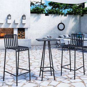 Bàn ghế Sân ngoài trời quán cà phê quán trà sữa Bàn ghế ăn bằng sắt rèn đơn giản quầy bar quán rượu lưới đỏ cửa hàng thời trang Bàn ghế - Hình 4