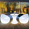 Bàn ghế Sản phẩm uy tín ban công sáng tạo Bàn ghế nhỏ bộ trà sữa tráng miệng quán bar Bàn ghế nghệ thuật phát sáng đơn giản