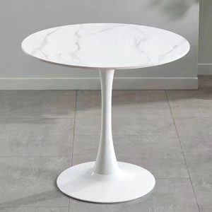 Bàn ghế Sang trọng nhẹ nhàng quán trà sữa gặp khách đàm phán Bộ bàn ghế quán cà phê quầy lễ tân khu nghỉ ngơi Bàn tròn nhỏ một Bàn ba ghế - Hình 3