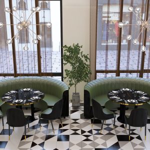 Bàn ghế sang trọng quầy bar nhà hàng hình bán nguyệt ghế quán trà sữa thanh Bàn ăn quán cà phê sofa nhà hàng Bàn ghế