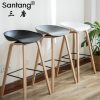 Bàn ghế Santang đơn giản hiện đại Bắc Âu gỗ cao phân thanh giải trí ghế cafe thời trang ghế quầy bar nhựa