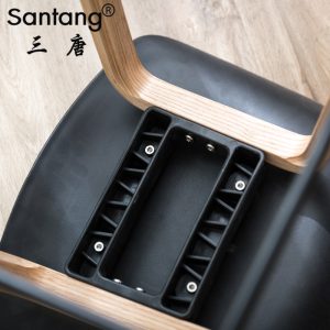 Bàn ghế Santang đơn giản hiện đại Bắc Âu gỗ cao phân thanh giải trí ghế cafe thời trang ghế quầy bar nhựa - Hình 4
