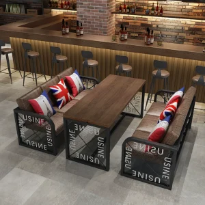 Bàn Ghế Sắt Quầy Bar Phong Cách Công Nghiệp: Nhà Hàng Âm Nhạc - Hình 3