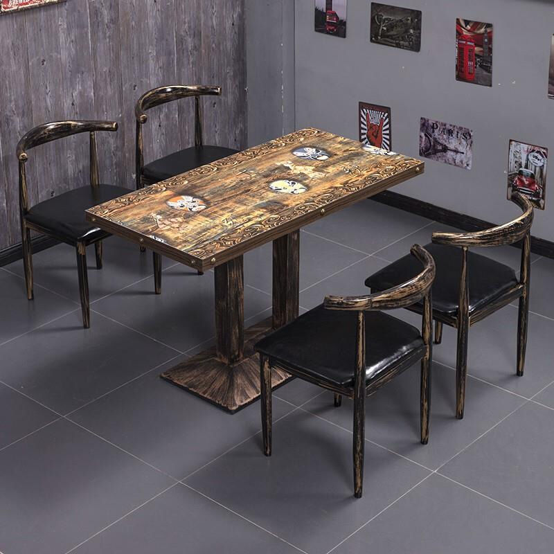 Bàn ghế Sắt Rèn Công Nghiệp Chủ Đề Gió Quán Cà Phê Nhà Hàng Phương Tây Bàn Ghế Quầy Bar Trà Sữa Đồ Ăn Nhanh Thịt Nướng Bàn Ăn - Hình 4 Bàn ghế Sắt Rèn Công Nghiệp Chủ Đề Gió Quán Cà Phê Nhà Hàng Phương Tây Bàn Ghế Quầy Bar Trà Sữa Đồ Ăn Nhanh Thịt Nướng Bàn Ăn - Hình 4