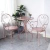 Bàn ghế Sắt rèn giải trí ngoài trời Bàn ghế cà phê ba mảnh phù hợp với ban công nghiên cứu ngoài trời ngoài trời sân vườn ghế Bàn cà phê