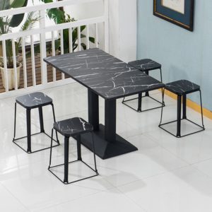 Bàn ghế Snack trà sữa tráng miệng bánh Bàn nhà hàng ăn sáng bún Bàn cafe Bàn nhà hàng ăn nhanh Bàn ghế Bàn chữ nhật - Hình 2