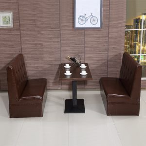Bàn ghế Sofa đôi cà phê nhà hàng phương tây lẩu trà sữa cửa hàng tráng miệng KTV bar ghế sofa Bàn ăn ghế - Hình 2