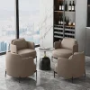 Bàn ghế sofa đơn hiện đại kết hợp với quầy lễ tân cho phòng khách và phòng triển lãm