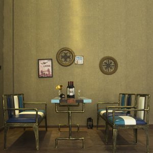 Bàn ghế Sofa sắt rèn phong cách cổ điển cafe bar trà sữa cửa hàng lẩu Bàn ăn phong cách công nghiệp Bàn ăn và ghế có thể được - Hình 3