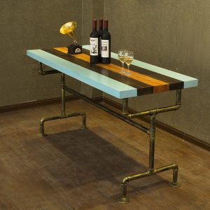 Bàn ghế Sofa sắt rèn phong cách cổ điển cafe bar trà sữa cửa hàng lẩu Bàn ăn phong cách công nghiệp Bàn ăn và ghế có thể được - Hình 4