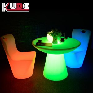 Bàn ghế Thời Trang Dạ Quang Bàn Ăn Đèn LED Bàn Tiệc Ngoài Trời Dạ Quang Bàn Chống Nước Bàn Hộp Đêm Đồ Nội Thất Nhiều Màu Sắc - Hình 2