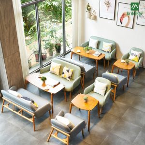 Bàn ghế Thư viện Nhà hàng Món tráng miệng Phòng kinh doanh Văn phòng Giải trí Đàm phán Bàn ghế Quán trà sữa Cafe Sofa - Hình 2