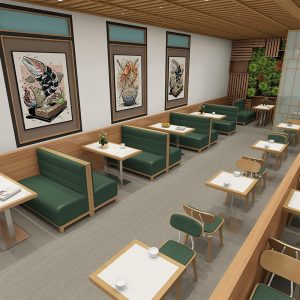 Bàn ghế Thương mại trà sữa tường món ăn phương tây phân nhà thầu nhà hàng phương tây nhà hàng ghế sofa mềm món tráng miệng Bàn cà phê - Hình 2