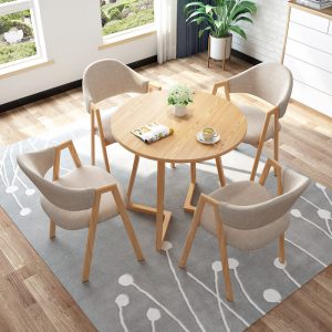 Bàn ghế Tiếp tân kinh doanh gặp gỡ khách đàm phán Bàn ghế cửa hàng đàm phán phòng nhỏ văn phòng Bàn tròn nhỏ Bàn ăn thông thường