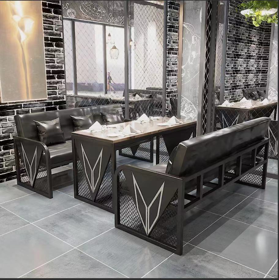 Bàn ghế Tổ hợp Bàn ghế quầy bar thương mại phong cách công nghiệp gia đình thanh toán bù trừ quầy bar thịt nướng cửa hàng ăn uống nhà hàng tây cafe ghế sofa - Hình 2 Bàn ghế Tổ hợp Bàn ghế quầy bar thương mại phong cách công nghiệp gia đình thanh toán bù trừ quầy bar thịt nướng cửa hàng ăn uống nhà hàng tây cafe ghế sofa - Hình 2