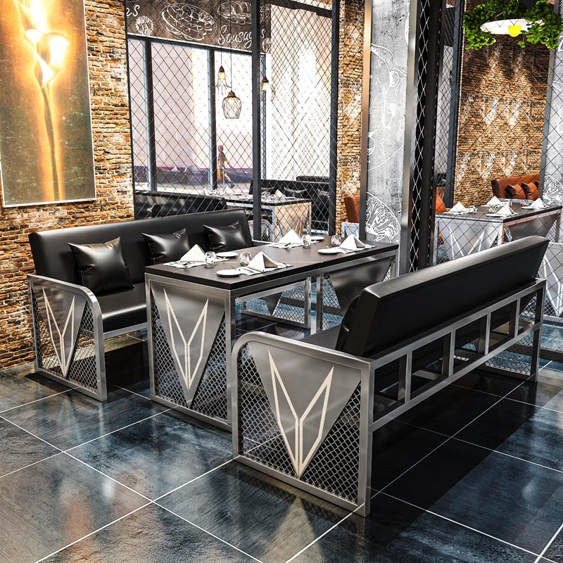 Bàn ghế Tổ hợp Bàn ghế quầy bar thương mại phong cách công nghiệp gia đình thanh toán bù trừ quầy bar thịt nướng cửa hàng ăn uống nhà hàng tây cafe ghế sofa - Hình 3 Bàn ghế Tổ hợp Bàn ghế quầy bar thương mại phong cách công nghiệp gia đình thanh toán bù trừ quầy bar thịt nướng cửa hàng ăn uống nhà hàng tây cafe ghế sofa - Hình 3