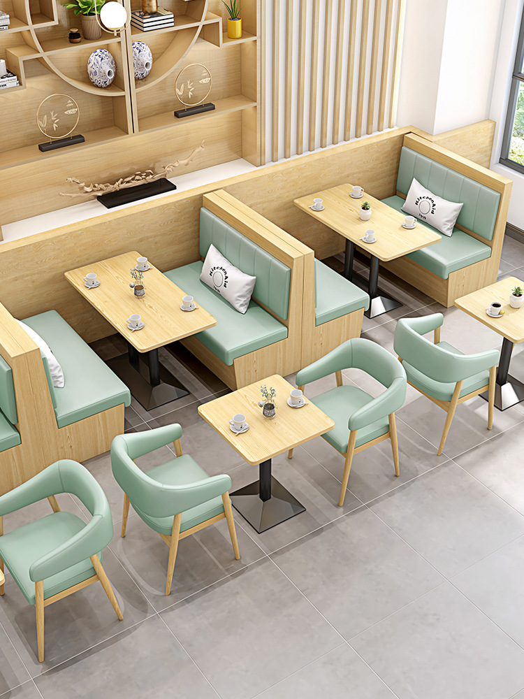 Bàn ghế Tòa nhà trà sữa buổi sáng Nhà hàng phương Tây ghế ghế sofa Bàn ăn và ghế dựa vào tường nhà hàng lẩu cà phê burger phong cách Hồng Kông trọn bộ - Hình 4 Bàn ghế Tòa nhà trà sữa buổi sáng Nhà hàng phương Tây ghế ghế sofa Bàn ăn và ghế dựa vào tường nhà hàng lẩu cà phê burger phong cách Hồng Kông trọn bộ - Hình 4