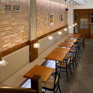 Bàn ghế Tôi đã thiết lập một Bàn ghế cafe bằng gỗ nguyên khối Bàn ghế nhà hàng theo phong cách công nghiệp quầy bar kiểu Mỹ cổ điển Bàn ghế cửa hàng món tráng miệng - Hình 2