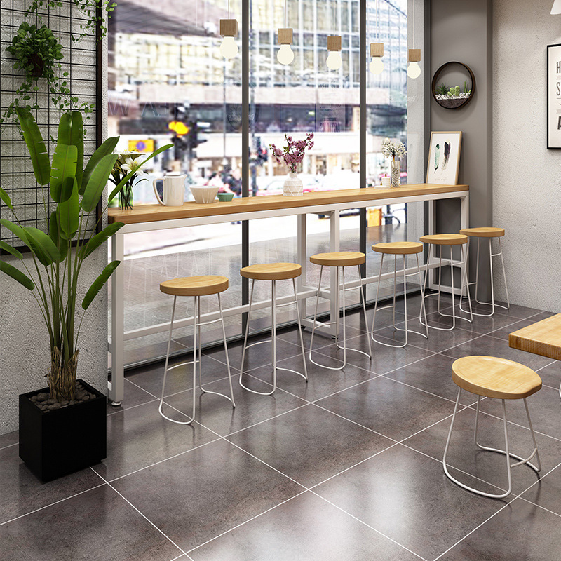 Bàn ghế Trà sữa cafe vuông Bàn ăn ghế thương mại chân đơn sắt rèn gỗ nguyên khối Bàn vuông nhỏ nhà hàng Bàn ghế giải trí - Hình 3 Bàn ghế Trà sữa cafe vuông Bàn ăn ghế thương mại chân đơn sắt rèn gỗ nguyên khối Bàn vuông nhỏ nhà hàng Bàn ghế giải trí - Hình 3