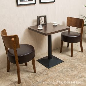 Bàn ghế Trà sữa Cửa hàng tráng miệng Bàn ghế Cafe Bàn ghế nhà hàng phương Tây Quầy bar ăn vặt Bàn ghế nhà hàng trà khách sạn Bán buôn - Hình 2