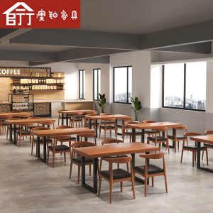 Bàn ghế Úc Bạch kim căng tin Mỹ Bàn ăn và ghế nhà hàng thương mại Bàn trà sữa Bàn cà phê Bàn ăn nhà hàng thức ăn nhanh gỗ cứng