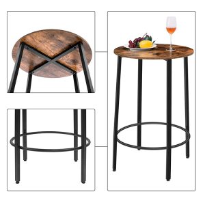 Bàn ghế Ván dăm đơn giản sắt rèn gỗ Bàn ghế ăn gia đình Bàn ghế cafe nhà hàng tây Bộ bàn ghế ăn - Hình 3