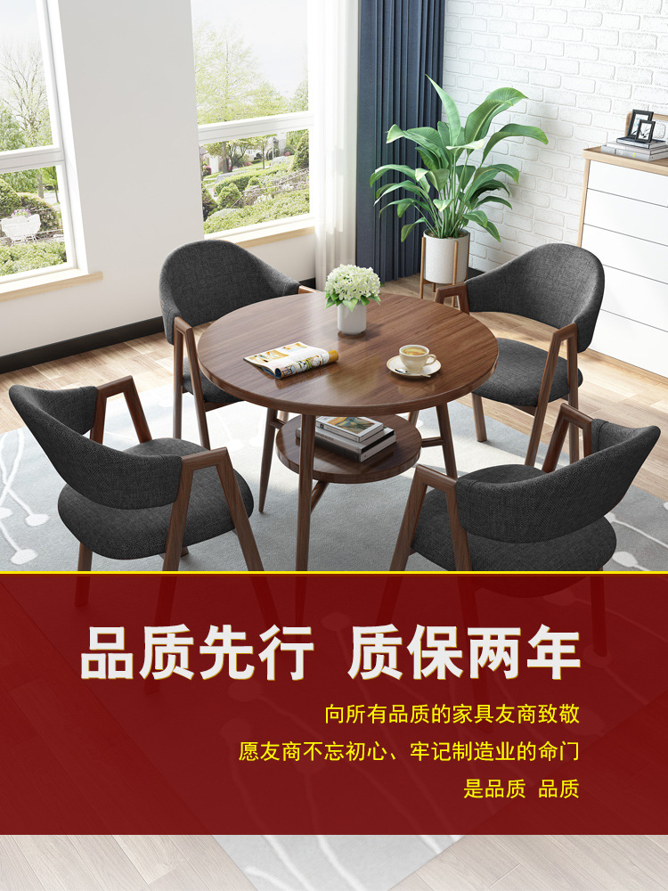 Bàn ghế Văn phòng bán hàng hiện đại tiếp khách và gặp gỡ khách để thảo luận Bàn ghế văn phòng giản dị Bàn tròn nhỏ giả gỗ đặc Bàn ăn - Hình 3 Bàn ghế Văn phòng bán hàng hiện đại tiếp khách và gặp gỡ khách để thảo luận Bàn ghế văn phòng giản dị Bàn tròn nhỏ giả gỗ đặc Bàn ăn - Hình 3