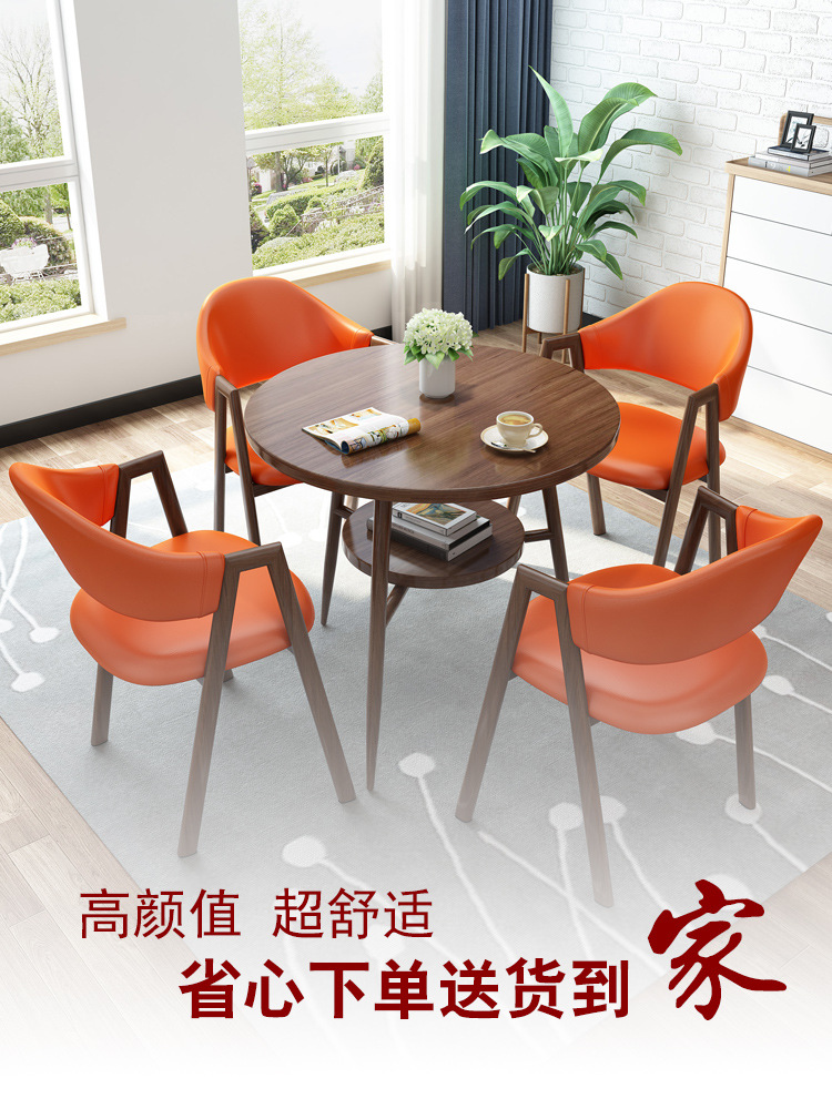 Bàn ghế Văn phòng bán hàng hiện đại tiếp khách và gặp gỡ khách để thảo luận Bàn ghế văn phòng giản dị Bàn tròn nhỏ giả gỗ đặc Bàn ăn - Hình 4 Bàn ghế Văn phòng bán hàng hiện đại tiếp khách và gặp gỡ khách để thảo luận Bàn ghế văn phòng giản dị Bàn tròn nhỏ giả gỗ đặc Bàn ăn - Hình 4