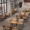 Bàn ghế Wabi Sabi Wind Chandigarh Ghế Gỗ Mây Món Ăn Phương Tây Cafe Trà Sữa Nhà Hàng Bàn Ghế Caterer