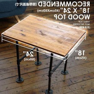 Bàn ghế Xuyên biên giới sắt rèn ống nước DIY chân Bàn chân Bàn phong cách công nghiệp Bàn ăn thanh khung Bàn góc di chuyển - Hình 2