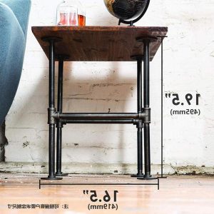 Bàn ghế Xuyên biên giới sắt rèn ống nước DIY chân Bàn chân Bàn phong cách công nghiệp Bàn ăn thanh khung Bàn góc di chuyển - Hình 3