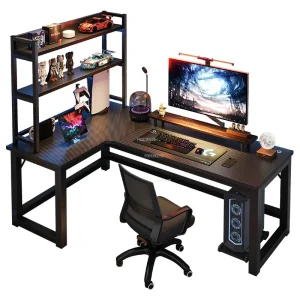 Bàn Góc Châu Âu Bàn máy tính Quán cà phê Internet Bàn chơi game đôi Nội thất văn phòng sáng tạo Phòng ngủ gia đình Bàn đọc sách bằng gỗ - Hình 2