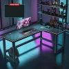 Bàn Góc Sáng Tạo Bàn Máy Tính Có Giá Sách Bàn Nội Thất Văn Phòng Bắc Âu Bàn Chơi Game Tại Nhà Phòng Ngủ Bàn Đôi Bàn Viết