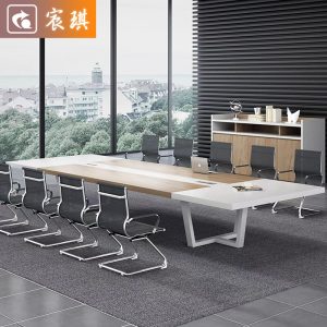 Bàn hội nghị bàn dài đơn giản bàn văn phòng đào tạo tiếp tân phòng đàm phán khung thép dải dài bàn ghế nhà máy cung cấp trực tiếp