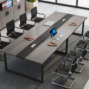 Bàn hội nghị bàn dài đơn giản hiện đại văn phòng bàn ghế phòng họp bàn dài làm việc - Hình 2