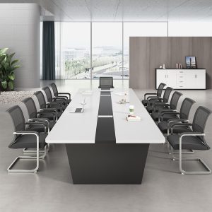 Bàn hội nghị bàn dài phòng hội nghị đơn giản hiện đại quầy bar đào tạo lớn nhỏ bàn ghế - Hình 3