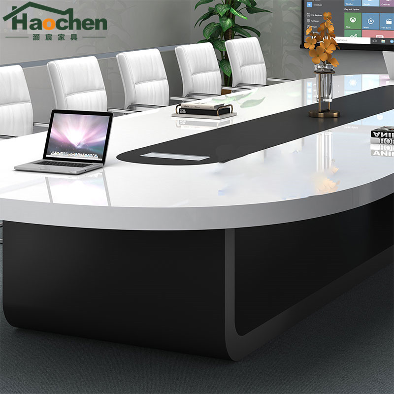 Bàn hội nghị bàn dài sơn piano không khí đơn giản hiện đại bàn phòng hội nghị cao cấp và ghế bàn dải bàn đàm phán - Hình 4 Bàn hội nghị bàn dài sơn piano không khí đơn giản hiện đại bàn phòng hội nghị cao cấp và ghế bàn dải bàn đàm phán - Hình 4