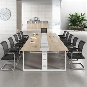 Bàn hội nghị dài bàn bar đơn giản hiện đại bàn ghế tiếp tân bàn làm việc đàm phán đào tạo lớn - Hình 2
