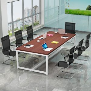 Bàn hội nghị hình chữ nhật bàn sếp đào tạo đàm phán bàn nhân viên hiện đại đơn giản bàn dài - Hình 4