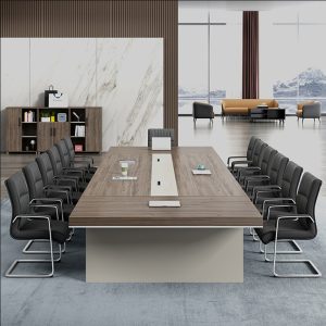 Bàn hội nghị lớn bàn dài bàn làm việc văn phòng bàn dài ghế đào tạo đơn giản hiện đại - Hình 3
