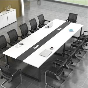 Bàn hội nghị lớn nhỏ bàn hội nghị bàn dài bàn dài bàn đàm phán đào tạo bàn ghế đơn giản hiện đại - Hình 3