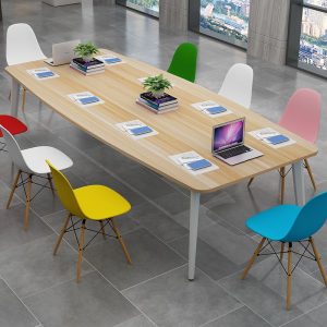Bàn hội nghị Phong cách Châu Âu đơn giản hiện đại đơn giản bàn đào tạo bàn họp hình bầu dục bàn dài đàm phán bàn ghế