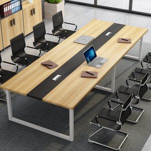 Bàn hội trường bàn dài quầy bar đơn giản hiện đại bàn ghế tiếp khách bàn làm việc đàm phán đào tạo văn phòng lớn nhỏ tại nhà - Hình 4