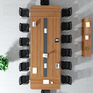 Bàn họp văn phòng bàn hình chữ nhật mới bàn hội nghị bàn dài đơn giản hiện đại bàn đàm phán hội nghị - Hình 4
