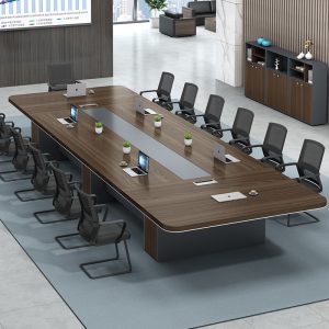 Bàn họp văn phòng bàn trạm bàn dài bàn đào tạo bàn hội nghị bàn đàm phán nhiều người công thức đơn giản và hiện đại - Hình 2