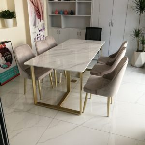 Bàn họp văn phòng Bảng đá tối giản hiện đại bàn hội nghị nhân viên văn phòng văn phòng bàn dài đào tạo đàm phán bàn ghế nhiều người - Hình 2