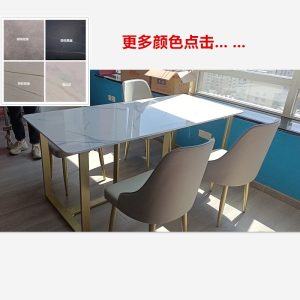 Bàn họp văn phòng Bảng đá tối giản hiện đại bàn hội nghị nhân viên văn phòng văn phòng bàn dài đào tạo đàm phán bàn ghế nhiều người - Hình 3