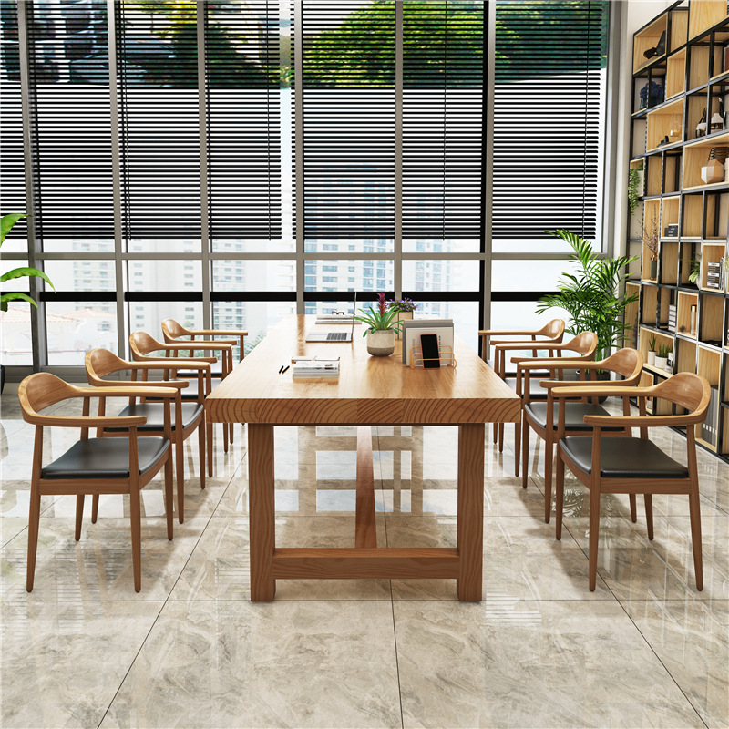 Bàn họp văn phòng Công ty bàn hội nghị đơn giản bàn dài đơn giản bàn đào tạo hình chữ nhật và ghế bàn hội nghị bằng gỗ nguyên khối dải dài nhỏ - Hình 4 Bàn họp văn phòng Công ty bàn hội nghị đơn giản bàn dài đơn giản bàn đào tạo hình chữ nhật và ghế bàn hội nghị bằng gỗ nguyên khối dải dài nhỏ - Hình 4