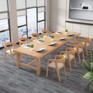 Bàn họp văn phòng Đơn giản gỗ chắc chắn hội nghị bàn dài đăng nhập đôi bàn dài bàn làm việc bàn viết lớn bàn máy tính