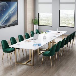 Bàn họp văn phòng Phong cách Châu Âu Bàn Hội Nghị Bằng Đá Cẩm Thạch Đơn Giản Hiện Đại Đá Chữ Nhật Để Bàn Bàn Ghế Hội Nghị Sang Trọng